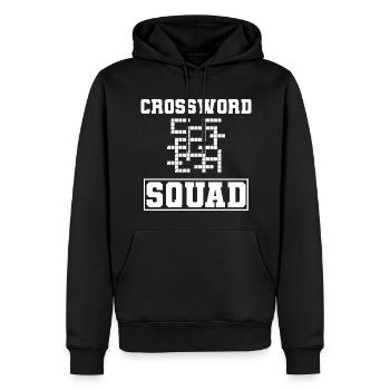 Lustige Kreuzworträtsel Enigmatolgist - Männer Premium Bio Hoodie - Schwarz - Vorne - Nico (187cm)