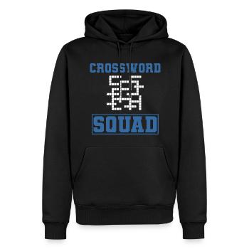 Lustige Kreuzworträtsel Enigmatolgist - Männer Premium Bio Hoodie - Schwarz - Vorne - Nico (187cm)