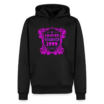 1999 - Men’s Premium Organic Hoodie - black - Front - Nico (187cm)