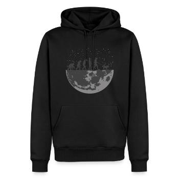 Olde Old English Bulldogge Papa Evolution - Männer Premium Bio Hoodie - Schwarz - Vorne - Nico (187cm)