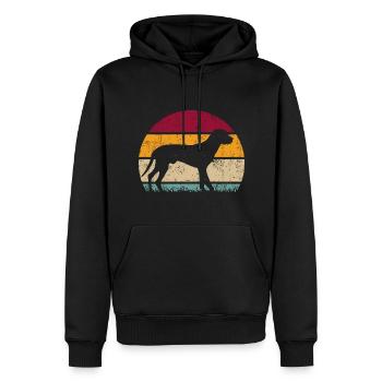 Wild Boar Bracken Slovenský Kopov Retro Vintage - Men’s Premium Organic Hoodie - black - Front - Nico (187cm)
