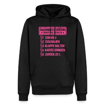 Nachhilfelehrerin Nachhilfe Sprüche Privatlehrerin - Männer Premium Bio Hoodie - Schwarz - Vorne - Nico (187cm)