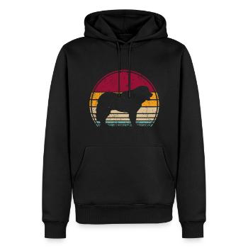 Pastore Maremmano Abruzzo Shepherd Vintage - Men’s Premium Organic Hoodie - black - Front - Nico (187cm)