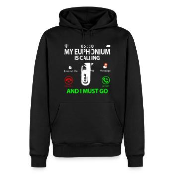 Euphonium Euphoniumspieler Sprüche Lustige Witzig - Männer Premium Bio Hoodie - Schwarz - Vorne - Nico (187cm)