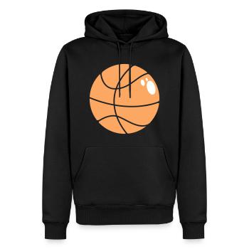 Basketball 5 0 25 - Men’s Premium Organic Hoodie - black - Front - Nico (187cm)