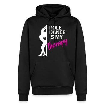 Dancing Pole Dance Pole Dance Pole Dance Dance Class - Men’s Premium Organic Hoodie - black - Front - Nico (187cm)