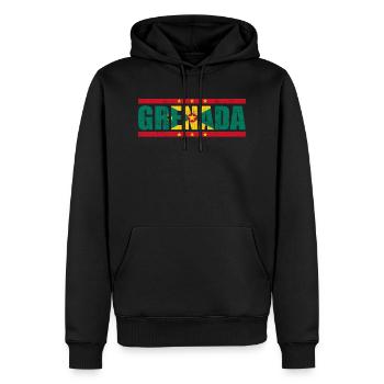 Grenade - Sweat à capuche Premium bio Homme - noir - Devant - Nico (187cm)