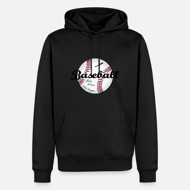 Big League Baseball - Männer Premium Bio Hoodie - Schwarz