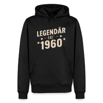 Legendär Seit 1960 - Männer Premium Bio Hoodie - Schwarz - Vorne - Nico (187cm)