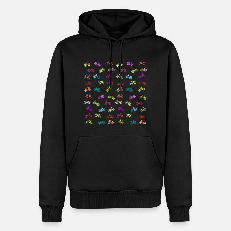 Modèle de vélo - Sweat à capuche Premium bio Homme - noir