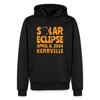 Sonnenfinsternis 2024 Kerrville Texas - Männer Premium Bio Hoodie - Schwarz - Vorne - Nico (187cm)