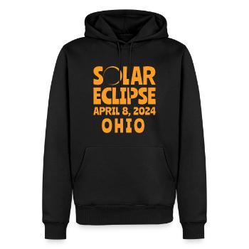 Sonnenfinsternis 2024 Ohio - Männer Premium Bio Hoodie - Schwarz - Vorne - Nico (187cm)