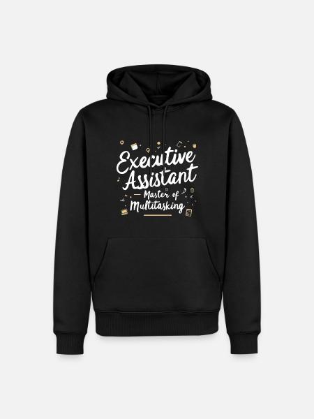Executive Assistant Master of Multitasking - Men’s Premium Organic Hoodie - black