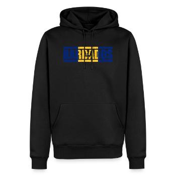 Barbados - Männer Premium Bio Hoodie - Schwarz - Vorne - Nico (187cm)