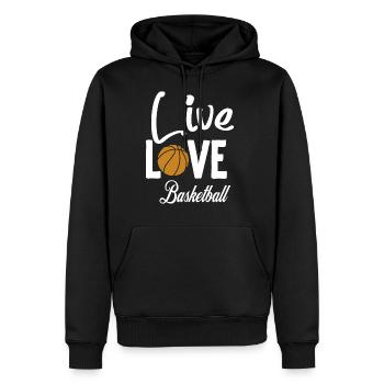 Es ist Basketball y'all - Männer Premium Bio Hoodie - Schwarz - Vorne - Nico (187cm)