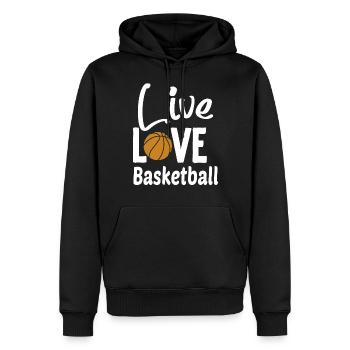 Es ist Basketball y'all - Männer Premium Bio Hoodie - Schwarz - Vorne - Nico (187cm)