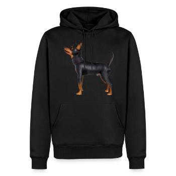 Lancashire Heeler - Männer Premium Bio Hoodie - Schwarz - Vorne - Nico (187cm)