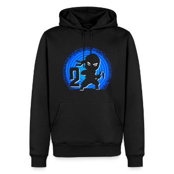 Ninja Birthday 2 Years Boy Ninjas Ninja - Men’s Premium Organic Hoodie - black - Front - Nico (187cm)