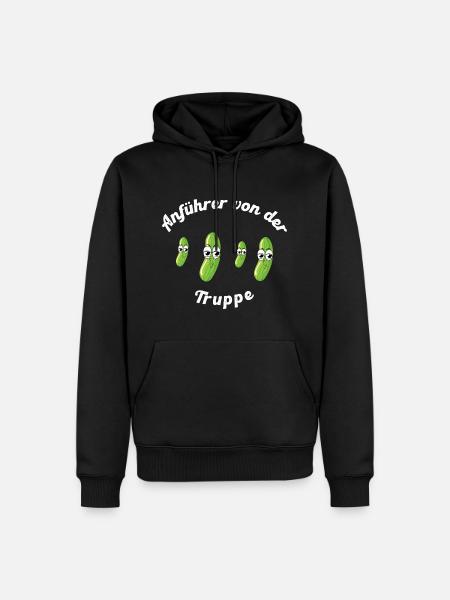 Anführer der Truppe - Männer Premium Bio Hoodie - Schwarz