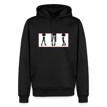 Anime Girls - Sexy Legs - Japan Girl Design - Sweat à capuche Premium bio Homme - noir - Devant - Nico (187cm)