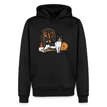 Süßer Teddy Roosevelt Terrier Halloween Hund - Männer Premium Bio Hoodie - Schwarz - Vorne - Nico (187cm)