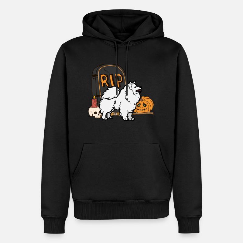 Mignon Spitz Halloween Costume Chien - Sweat à capuche Premium bio Homme - noir