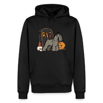 Mignon Schnauzer Halloween Costume Chien - Sweat à capuche Premium bio Homme - noir - Devant - Nico (187cm)