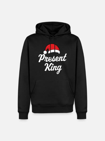 Present King - Men’s Premium Organic Hoodie - black