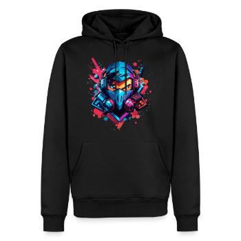 Gamer Gaming Games - Männer Premium Bio Hoodie - Schwarz - Vorne - Nico (187cm)