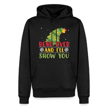 Weihnachtsbaum Geschenk Weihnachtspullover - Männer Premium Bio Hoodie - Schwarz - Vorne - Nico (187cm)