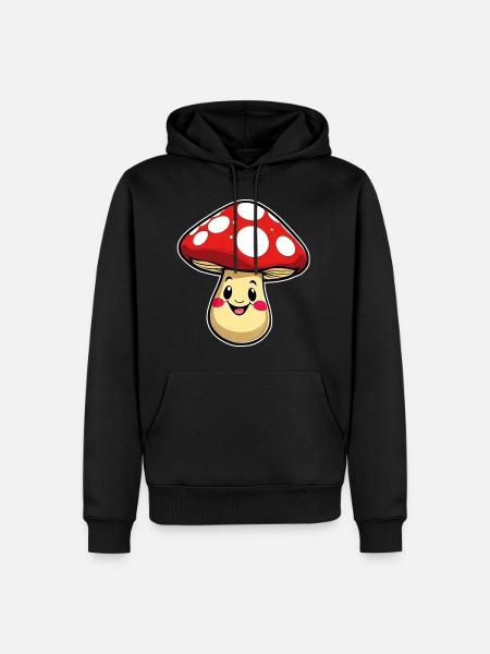 Funny little toadstool - Men’s Premium Organic Hoodie - black