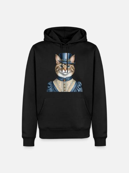 Madam cat - Men’s Premium Organic Hoodie - black
