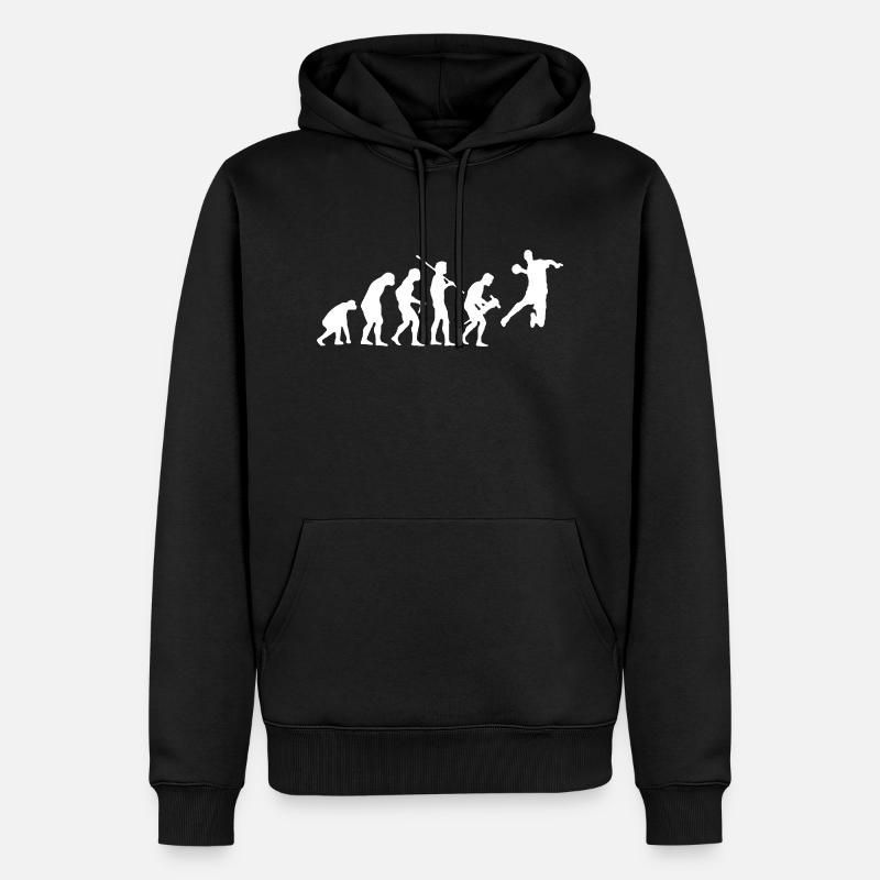EVOLUTION HANDBALL - Sweat à capuche Premium bio Homme - noir