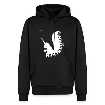 Einhörnchen - Men’s Premium Organic Hoodie - black - Front - Nico (187cm)