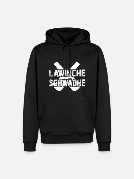 Lawinche schwäche - Männer Premium Bio Hoodie - Schwarz