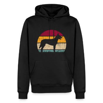 Hollandse Holland Herder Vintage Hundebesitzer - Männer Premium Bio Hoodie - Schwarz - Vorne - Nico (187cm)