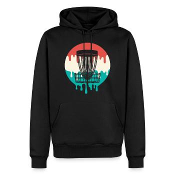Discgolfer triefend Discgolf Spieler Disc Golf - Männer Premium Bio Hoodie - Schwarz - Vorne - Nico (187cm)