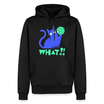 Handball chat drôle joueur de handball handball joueur de handball - Sweat à capuche Premium bio Homme - noir - Devant - Nico (187cm)