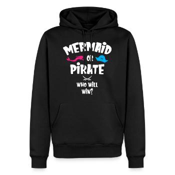 Mermaid or Pirate Who Will Win - Männer Premium Bio Hoodie - Schwarz - Vorne - Nico (187cm)
