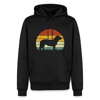 Alpine Dachsbracke Vintage Propriétaires de chiens - Sweat à capuche Premium bio Homme - noir - Devant - Nico (187cm)