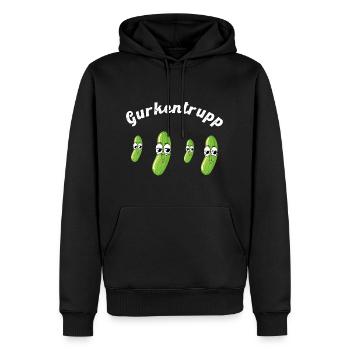 Gurkentrupp Fussball Teamsport Geschenk - Männer Premium Bio Hoodie - Schwarz - Vorne - Nico (187cm)