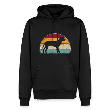 Schwarzwildbracke Slovenský Kopov Retro Vintage - Männer Premium Bio Hoodie - Schwarz - Vorne - Nico (187cm)