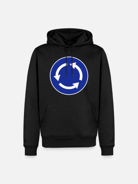Kreisverkehr - Männer Premium Bio Hoodie - Schwarz