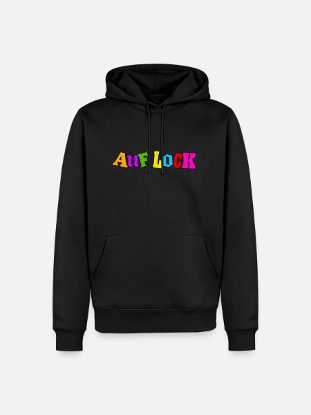 Auf Lock - Männer Premium Bio Hoodie - Schwarz