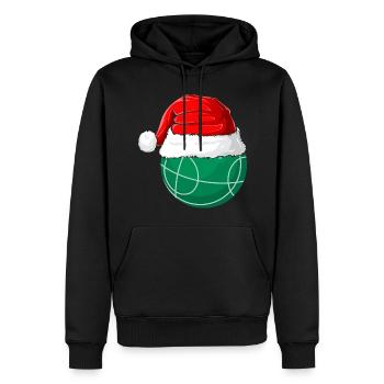 Weihnachten Weihnachtsmannmütze Weihnachts Boccia - Männer Premium Bio Hoodie - Schwarz - Vorne - Nico (187cm)