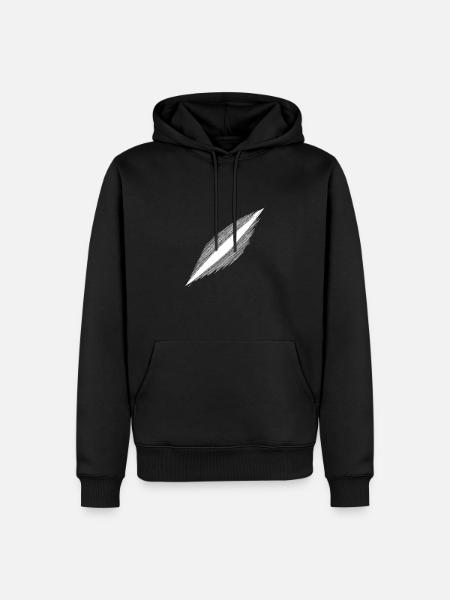 Kosmische Narbe - Männer Premium Bio Hoodie - Schwarz
