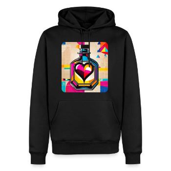Elixir of Love - Men’s Premium Organic Hoodie - black - Front - Nico (187cm)