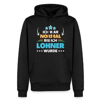 J’étais normal jusqu’à ce que je devienne salarié - Sweat à capuche Premium bio Homme - noir - Devant - Nico (187cm)