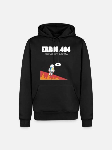 Astronaut 404 - Men’s Premium Organic Hoodie - black