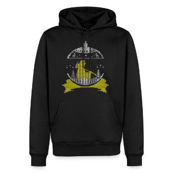 Feuerwehr Tshirt-Ugly Christmas - Männer Premium Bio Hoodie - Schwarz - Vorne - Nico (187cm)